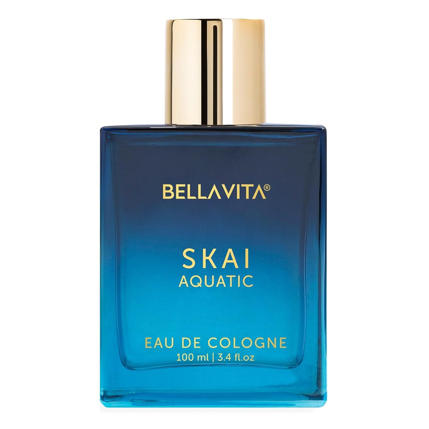 Bella Vita Luxury Skai Aquatic Unisex | Long Lasting | 100ml | Perfume for Man and Woman | Bergamot, Lavender & Patchouli | Woody & Citrus Premium Fragrance for Men and Wome